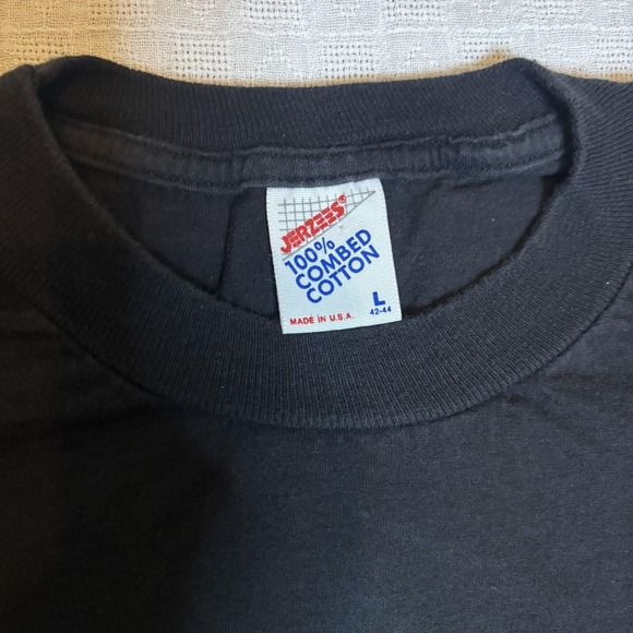 Vintage Breckenridge Shirt Mens Large Black Single Stitch Graphic Made USA 80s - Picture 2 of 12